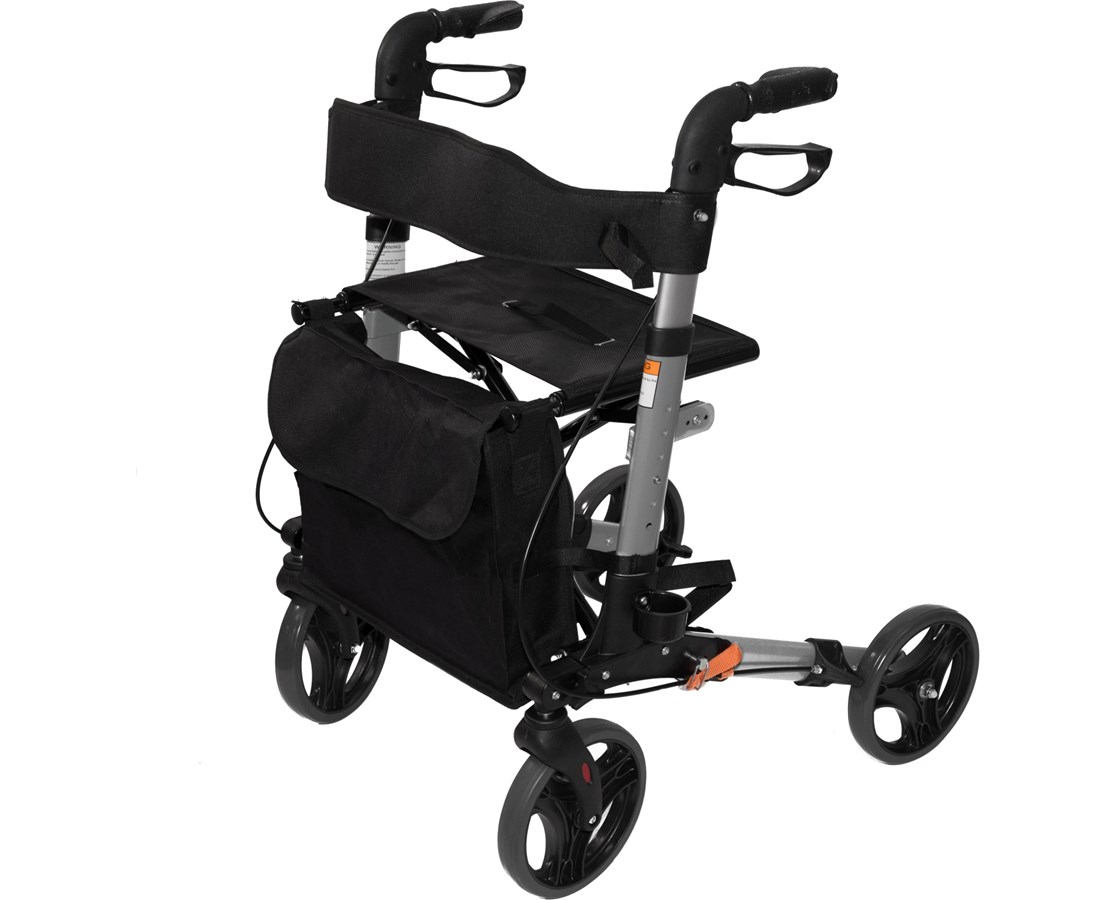AdirMed Silver Euro Style Folding Rollator Walker Four Wheel Drive eBay