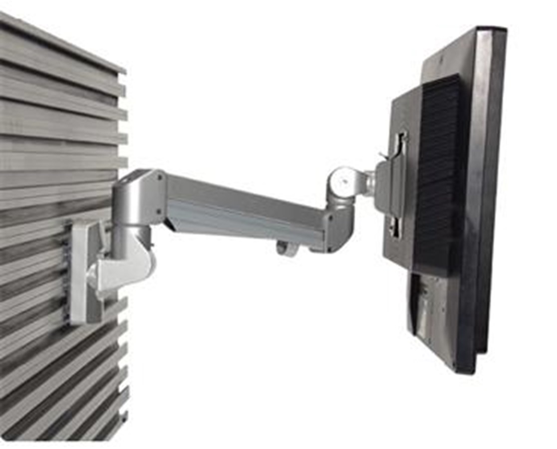 ESI EDGE Slat Rail Mount Monitor Arm FREE Shipping Tiger Medical, Inc